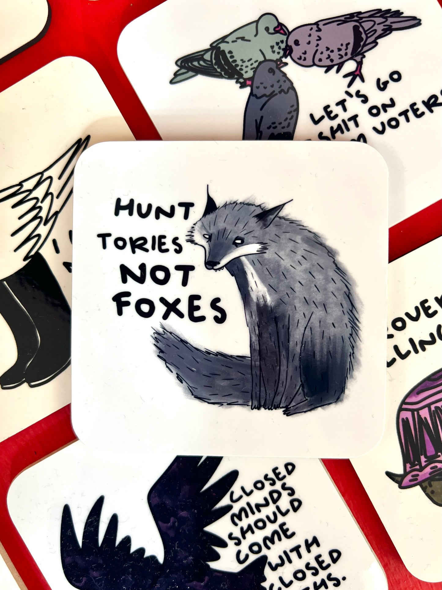 Hunt Tories Not Foxes Coaster by Daze Made
