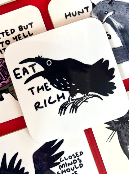 Eat The Rich Coaster by Daze Made