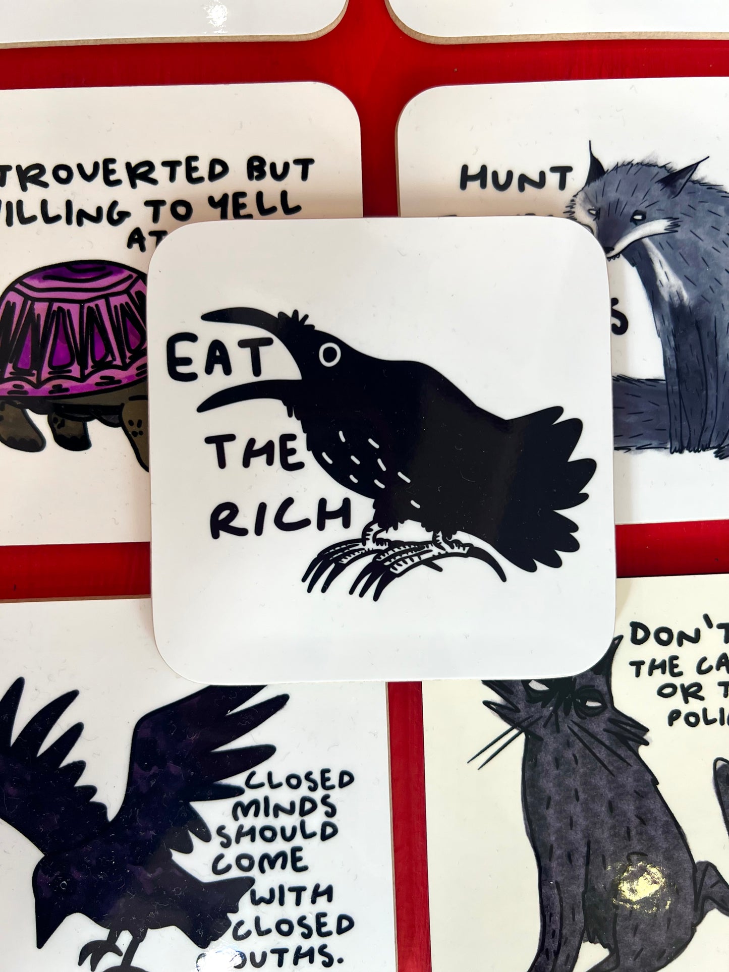 Eat The Rich Coaster by Daze Made
