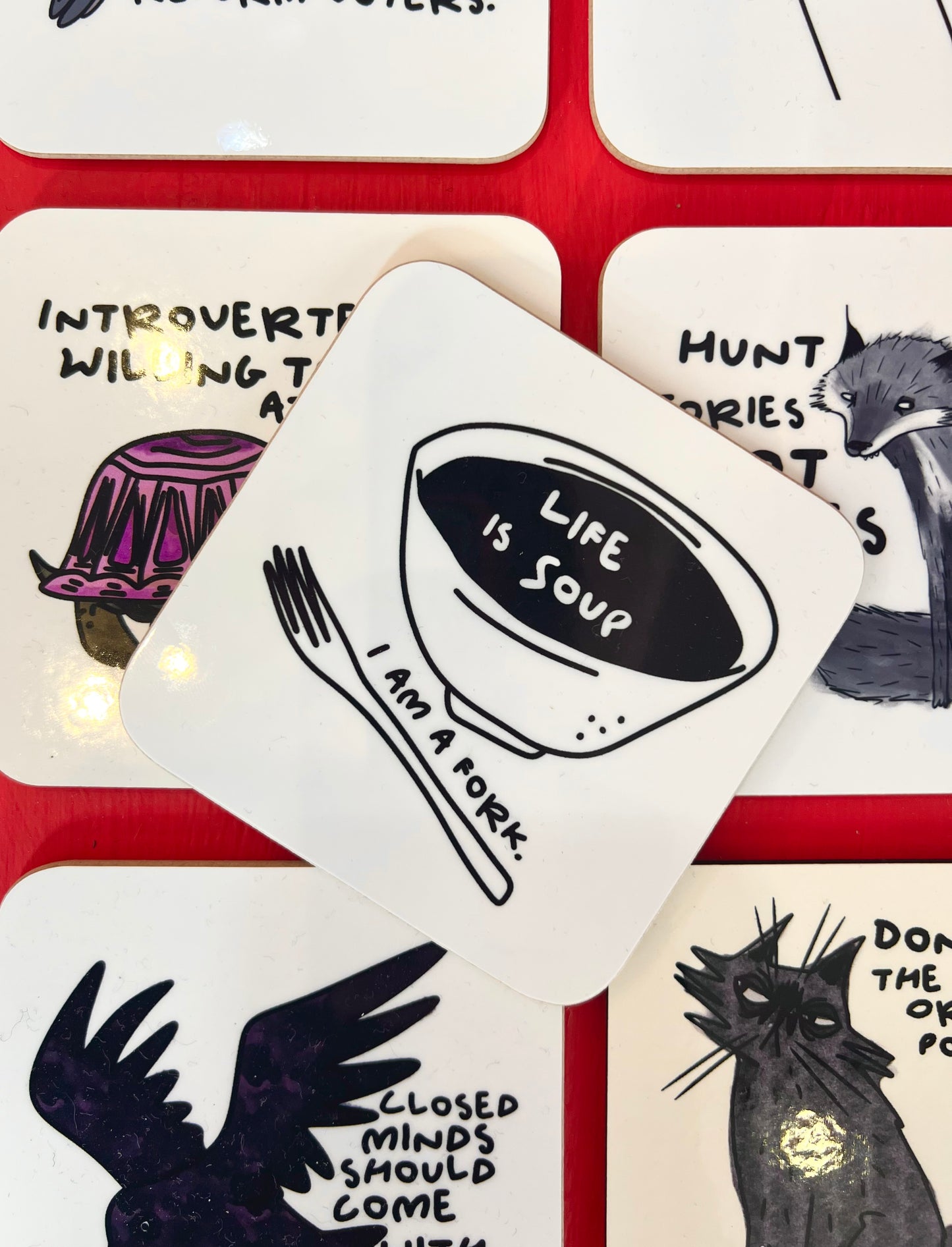 Life Is Soup Coaster by Daze Made