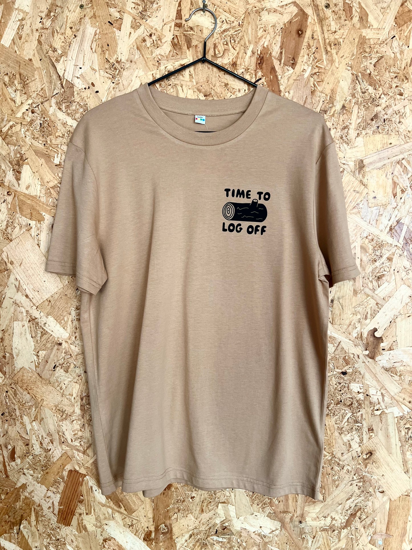 Time to Log Off Unisex T-shirt - Double Sided By Hello Dodo