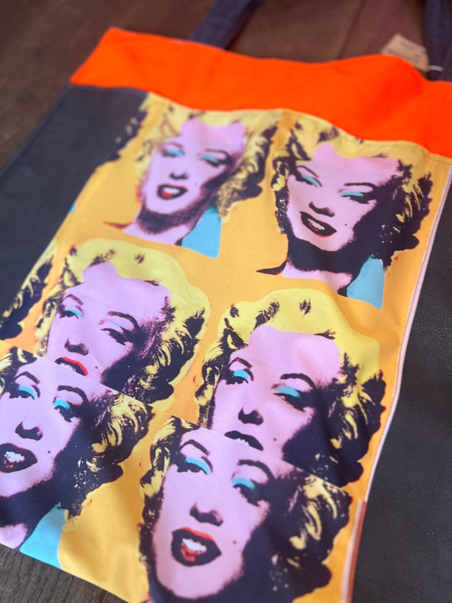 Extra Large Marilyn Monroe Art Print  Bag  by RELAB