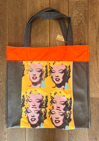 Extra Large Marilyn Monroe Art Print  Bag  by RELAB