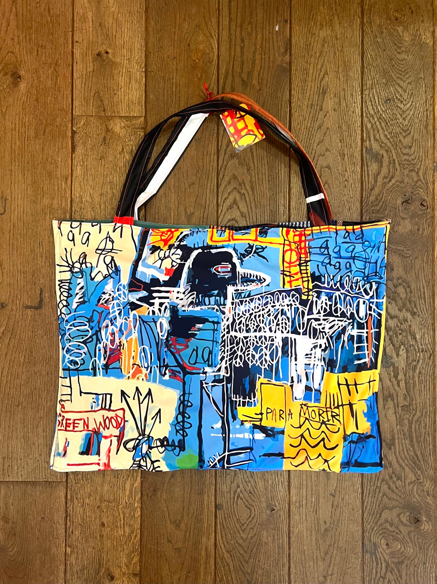 Unique JP Basquiat Art Print Reversible Bag  by RELAB
