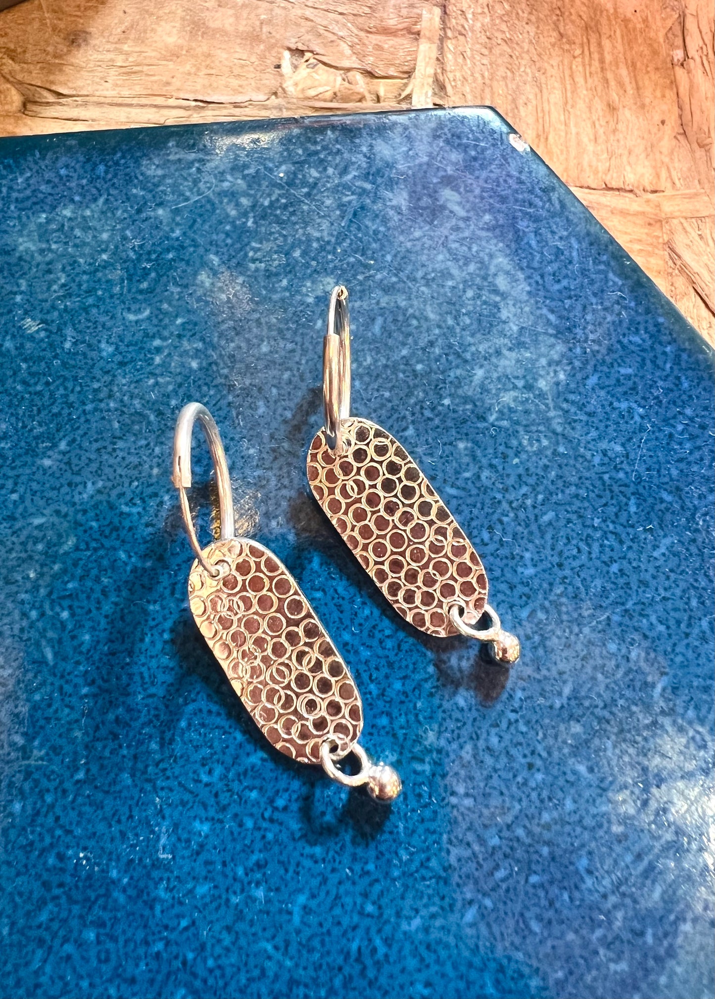 Sterling Silver  Earrings by Thea Wates.