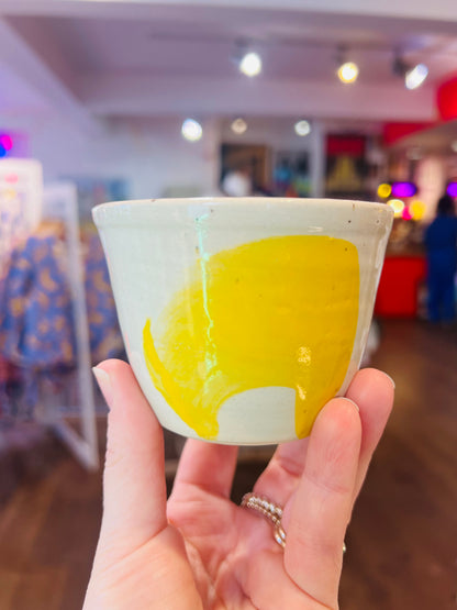 Yellow And Orange Ceramic Cups By Windmill