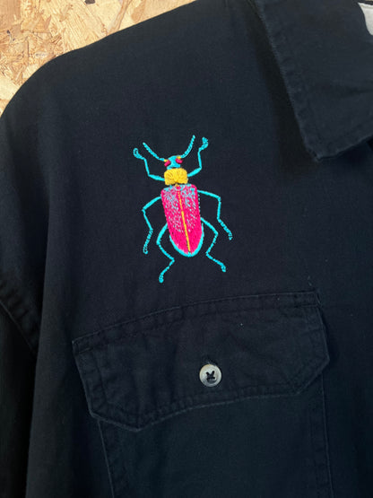 Beatle Embroidery Shirt By Flamingo Rodeo