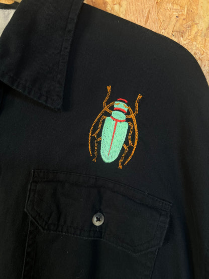 Beatle Embroidery Shirt By Flamingo Rodeo