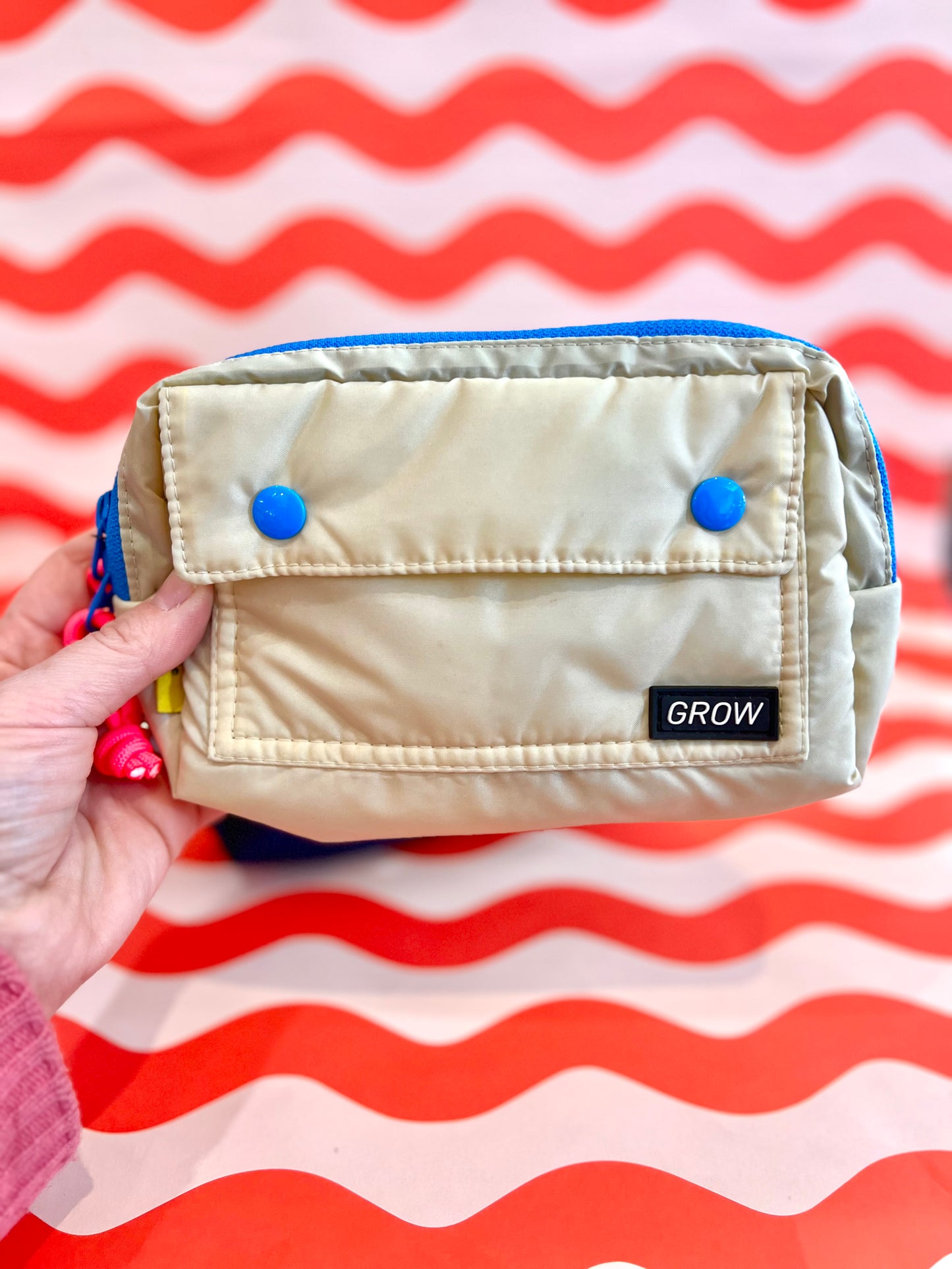 Colourful Travel Pouch, Crossbody Organizer By Grow