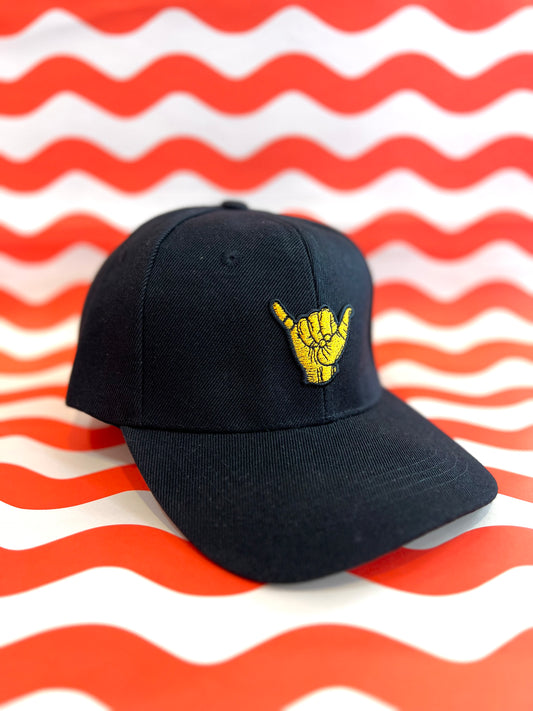 Shaka Hang Loose Gesture Embroidered Baseball Cap By Stanley Road