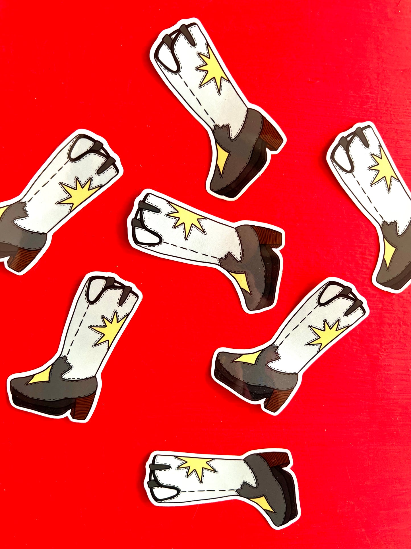Cowboy Boot Sticker By AjdIllustrates