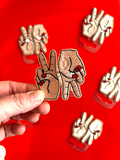 Peace Sign Embroidered Patch by Stanley Road