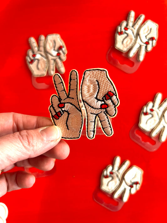 Peace Sign Embroidered Patch by Stanley Road