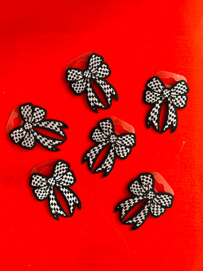 Harlequin Bow Embroidered Patch by Stanley Road
