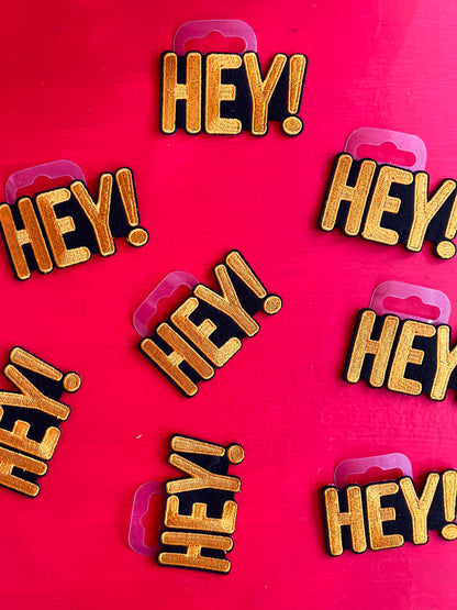 HEY Embroidered Patch by Stanley Road