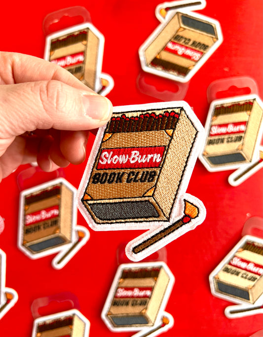 Slow Burn Book Club Matches Embroidered Patch by Stanley Road