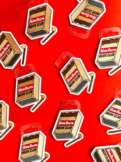 Slow Burn Book Club Matches Embroidered Patch by Stanley Road