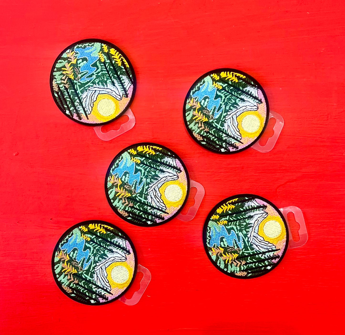 Mountain Landscape Embroidered Patch by Stanley Road