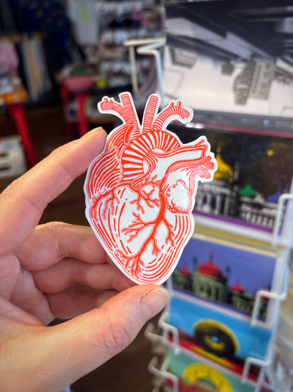 Human Heart Sticker by Gleeful Hive