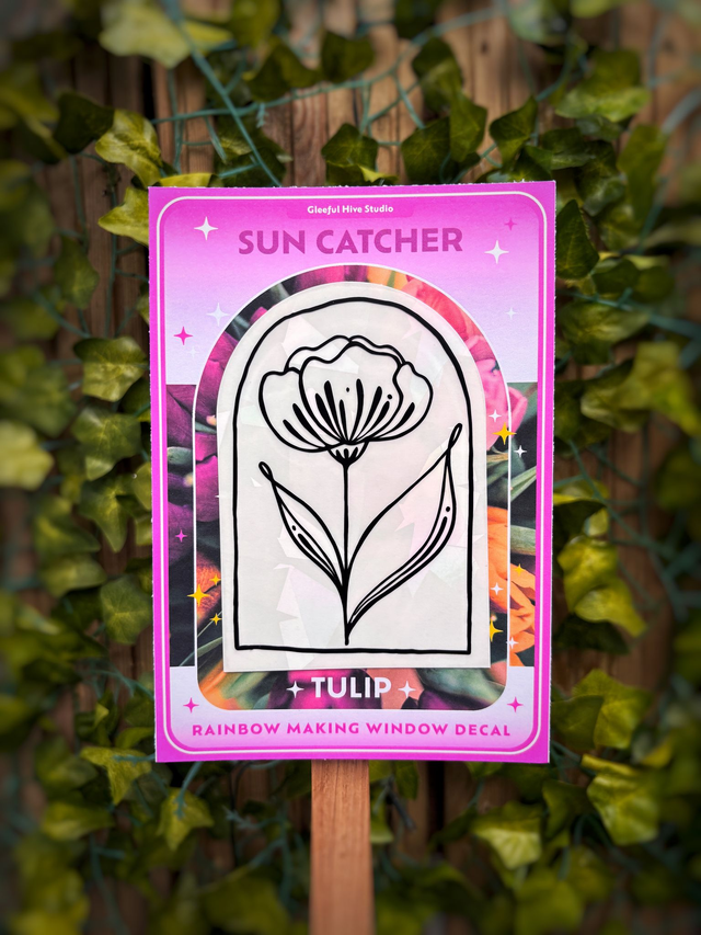 TULIP - Suncatcher Window Decal by Gleeful Hive