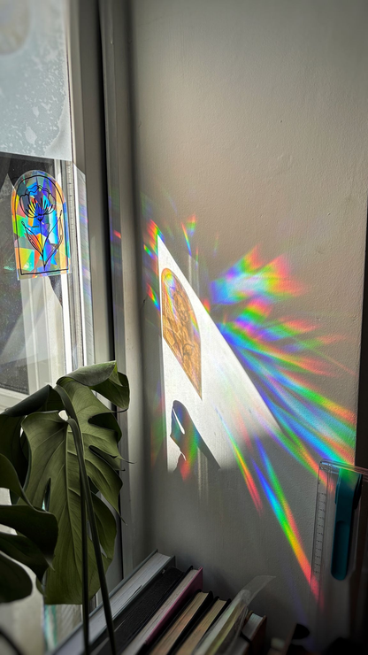 TULIP - Suncatcher Window Decal by Gleeful Hive