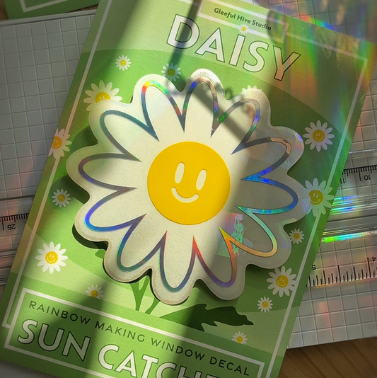 DAISY Suncatcher Window Decal by Gleeful Hive