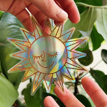 The SUN - Suncatcher Window Decal by Gleeful Hive