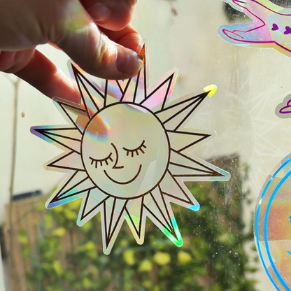 The SUN - Suncatcher Window Decal by Gleeful Hive