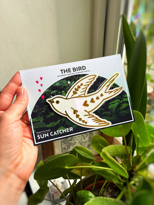 The BIRD - Suncatcher Window Decal by Gleeful Hive