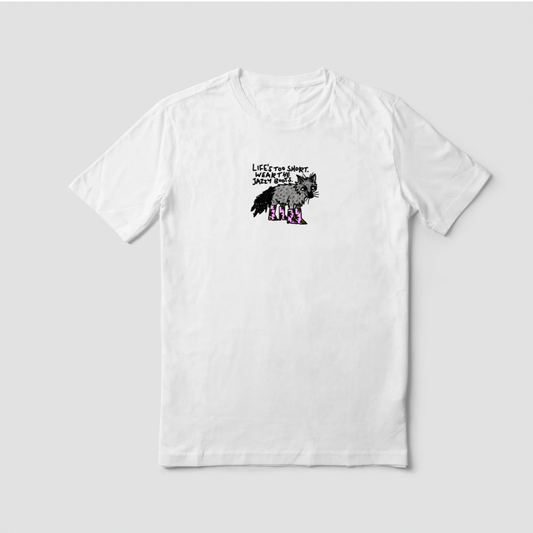 Jazzy Boots White Tee by Daze Made