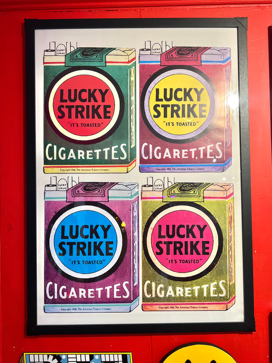Pop Art Style Lucky Strike Poster By Snacks