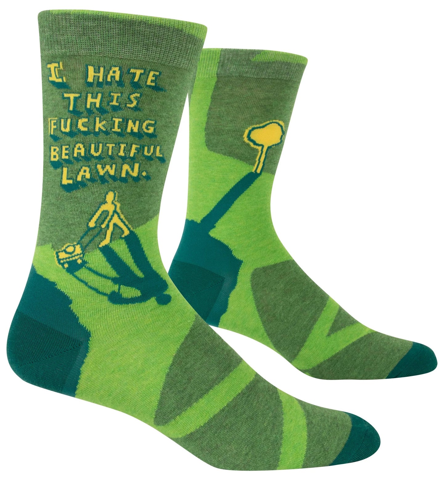 Fucking Beautiful Lawn Men's Socks  by Incognito