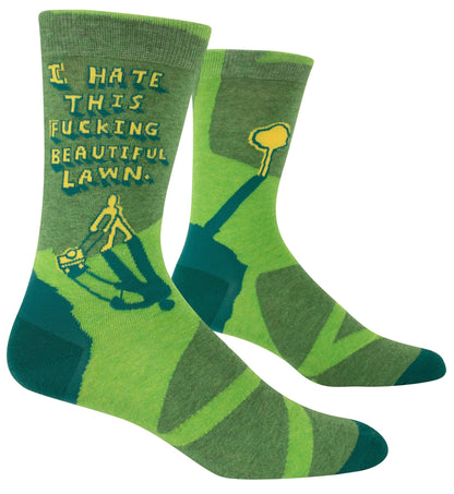 Fucking Beautiful Lawn Men's Socks  by Incognito
