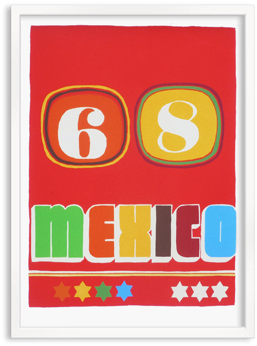 Mexico 68 Screen print by Patrick Edgeley