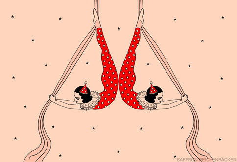 Peachy Keen Print By Saffron Reichenbacker