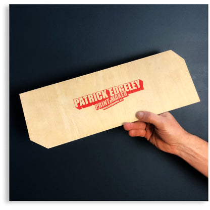 PEPPERMINT GUM Hand-Printed Wooden Art Sign by Patrick Edgeley
