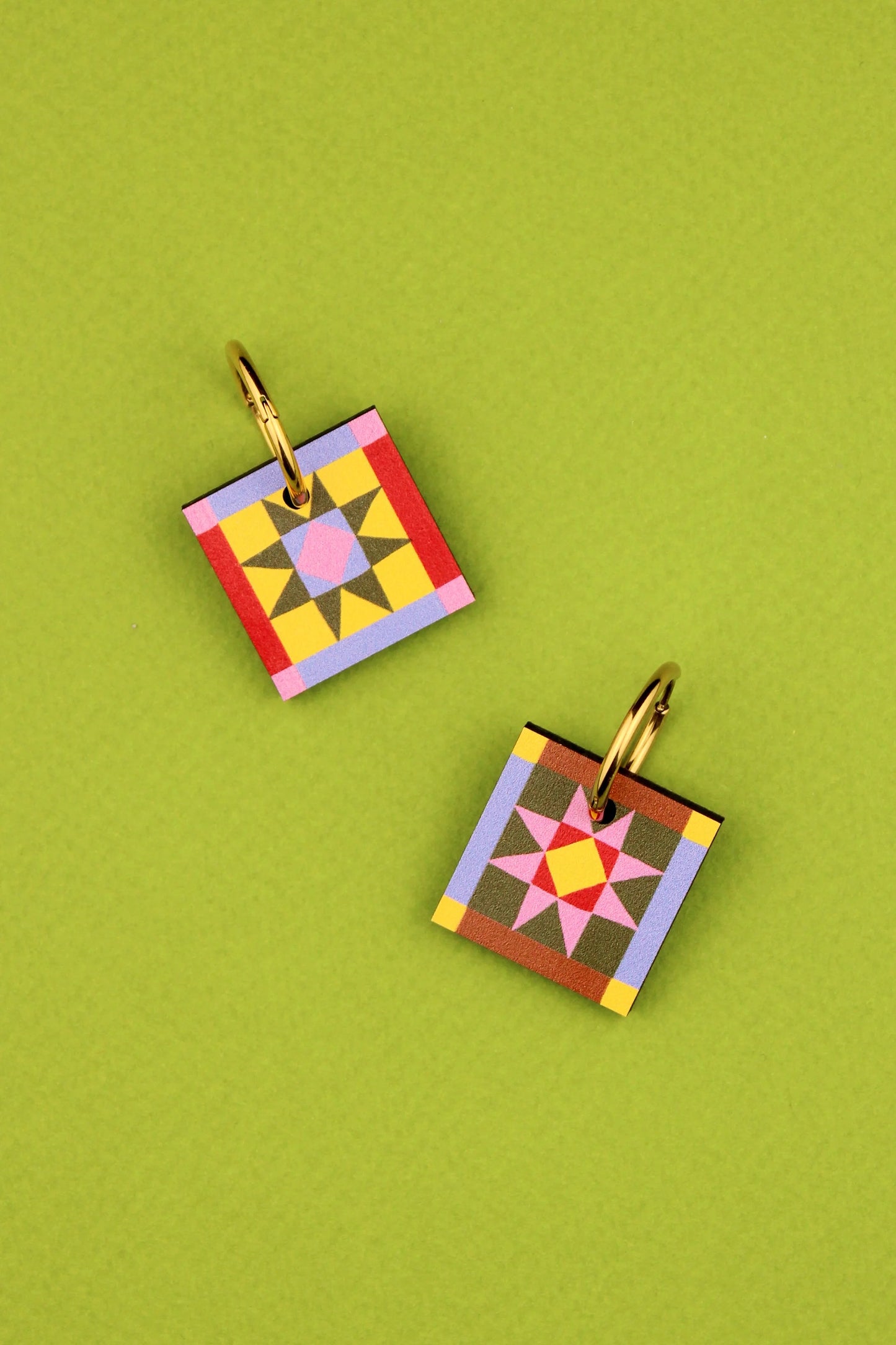 Sawtooth Star Earrings By Misfit Makes