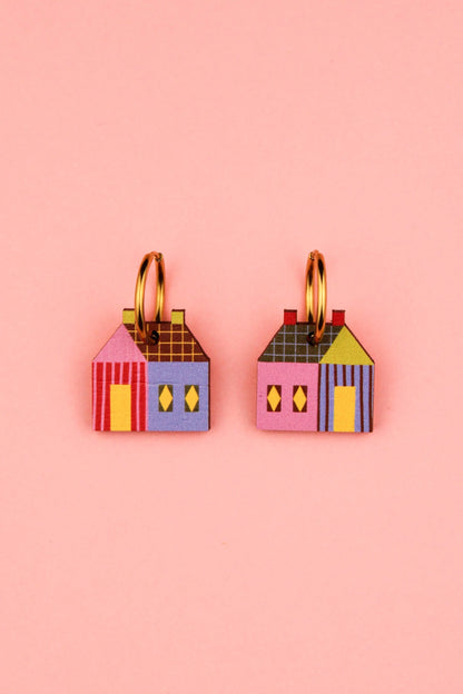 House Earrings By Misfit Makes