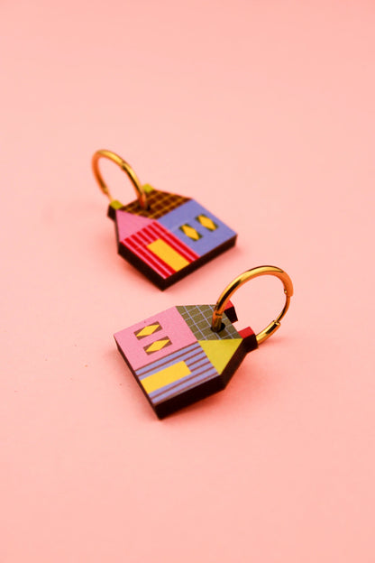 House Earrings By Misfit Makes