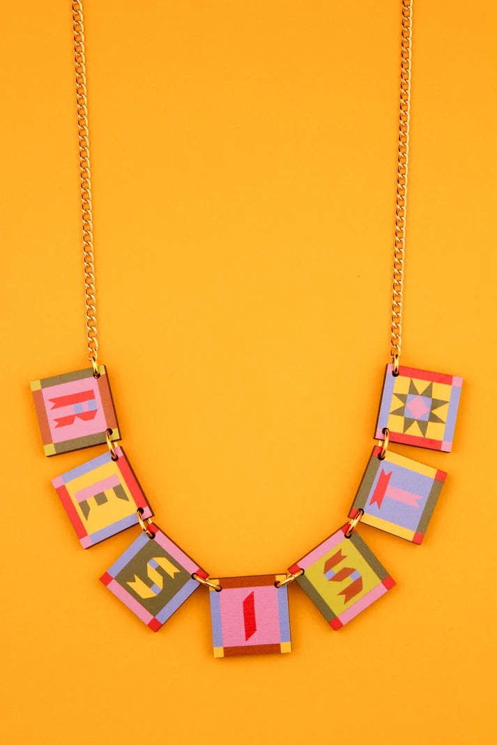Resist Necklace by Misfit Makes
