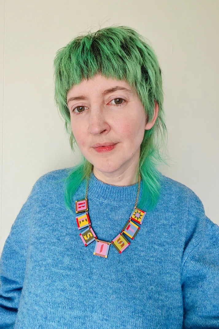 Resist Necklace by Misfit Makes