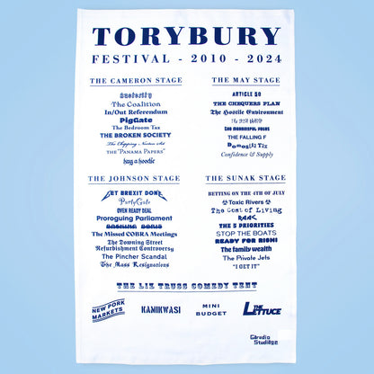 Torybury Festival Tea Towel by Garudio