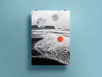 Wave. Photography And Graphic Art Print by Basz Design