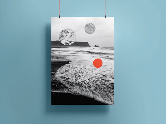 Wave. Photography And Graphic Art Print by Basz Design