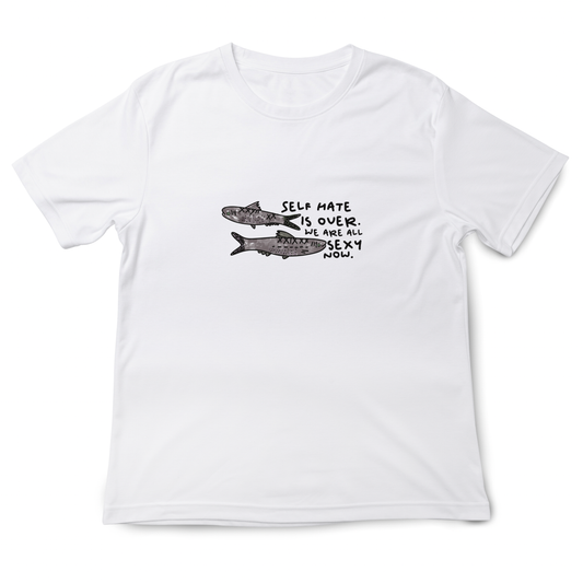 Self Hate Is Over Tee White Tee by Daze Made