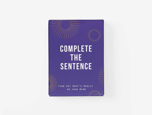 Complete The Sentence by School Of LIfe