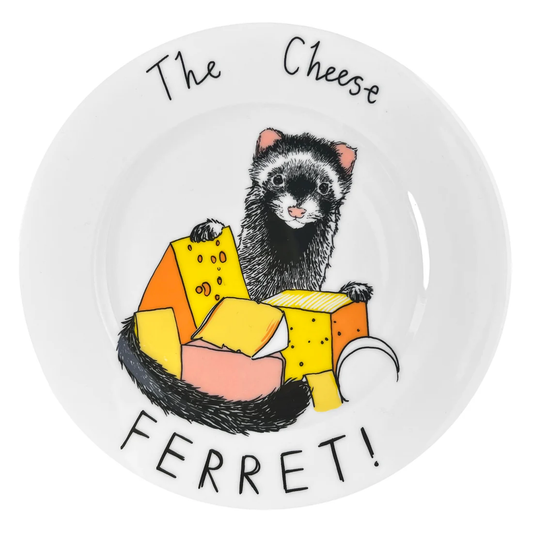 'The Cheese Ferret!' Side Plate by Jimbobart