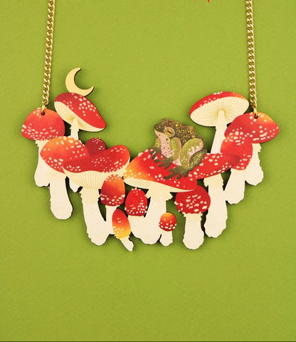Lucky Toadstool Necklace by Misfit Makes