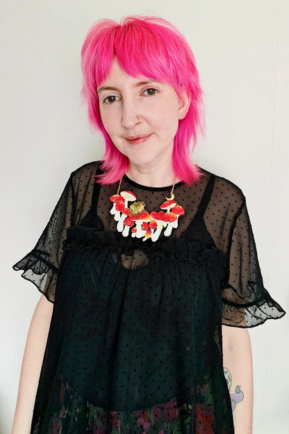 Lucky Toadstool Necklace by Misfit Makes