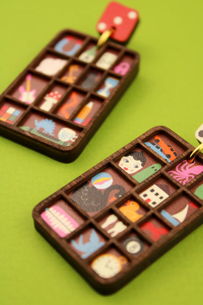 Trinket hoarder earrings by Misfit Makes